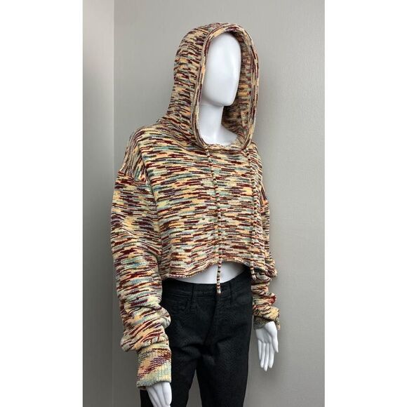 Urban Outfitters Out From Under Jenny Cropped Hoodie Sweatshirt Womens Medium BS - Picture 3 of 8